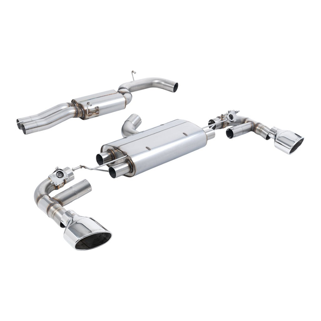 MILLTEK SSXAU961 Вихлопна система Cat-Back, 3.15" (поліровані насадки) для AUDI TTRS 2.5L TFSI Quattro 2016- Photo-0