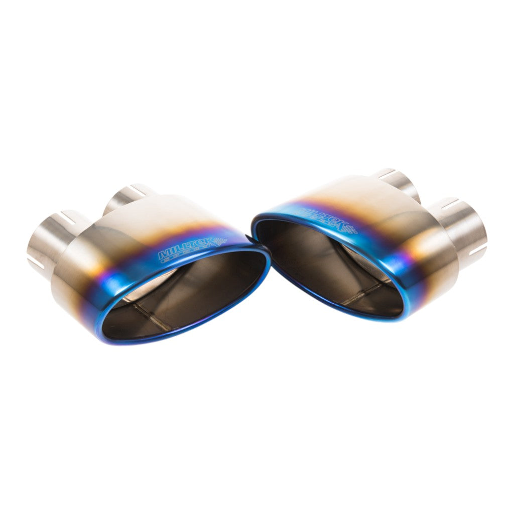 MILLTEK SSXAU999 Вихлопна система Cat-Back, 2.76" (насадки - синій титан) для AUDI RS5 Sportback (B9.5) Non OPF 2019- Photo-1