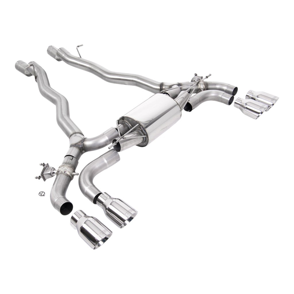 MILLTEK SSXBM1174 Вихлопна система Axle-Back, 3.15" (насадки поліровані GT-100) для BMW M5 / M5 Competition (F90) Photo-0