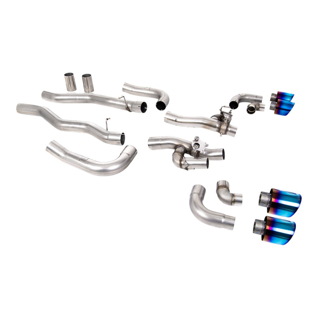 MILLTEK SSXBM1188 Вихлопна система Filter-Back, 3.15" (насадки GT-115, синій титан) для BMW M8 (F91 / F92 / F93) Photo-0