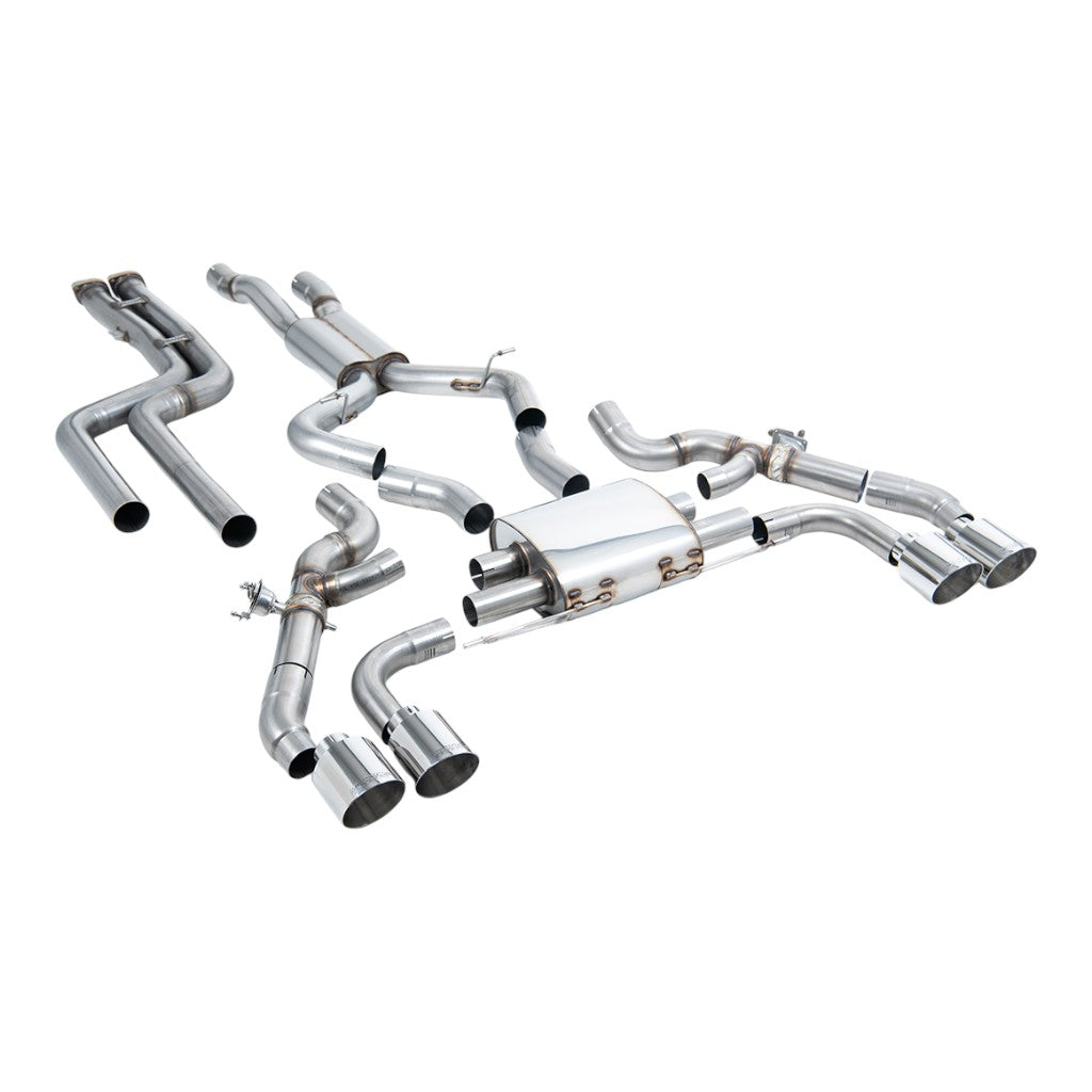 MILLTEK SSXBM1199 Вихлопна система Downpipe-Back, 3.15" (насадки поліровані GT-115) для BMW X3M / X3M Comp Pre LCI (G01) OPF/GPF 2019–2021 Photo-0