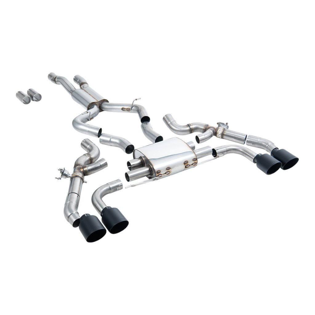 MILLTEK SSXBM1211 Вихлопна система Axle-Back, 3.15" (насадки GT-115, чорний Cerakote) для BMW X3M (G01) / X4M (G02) Photo-0