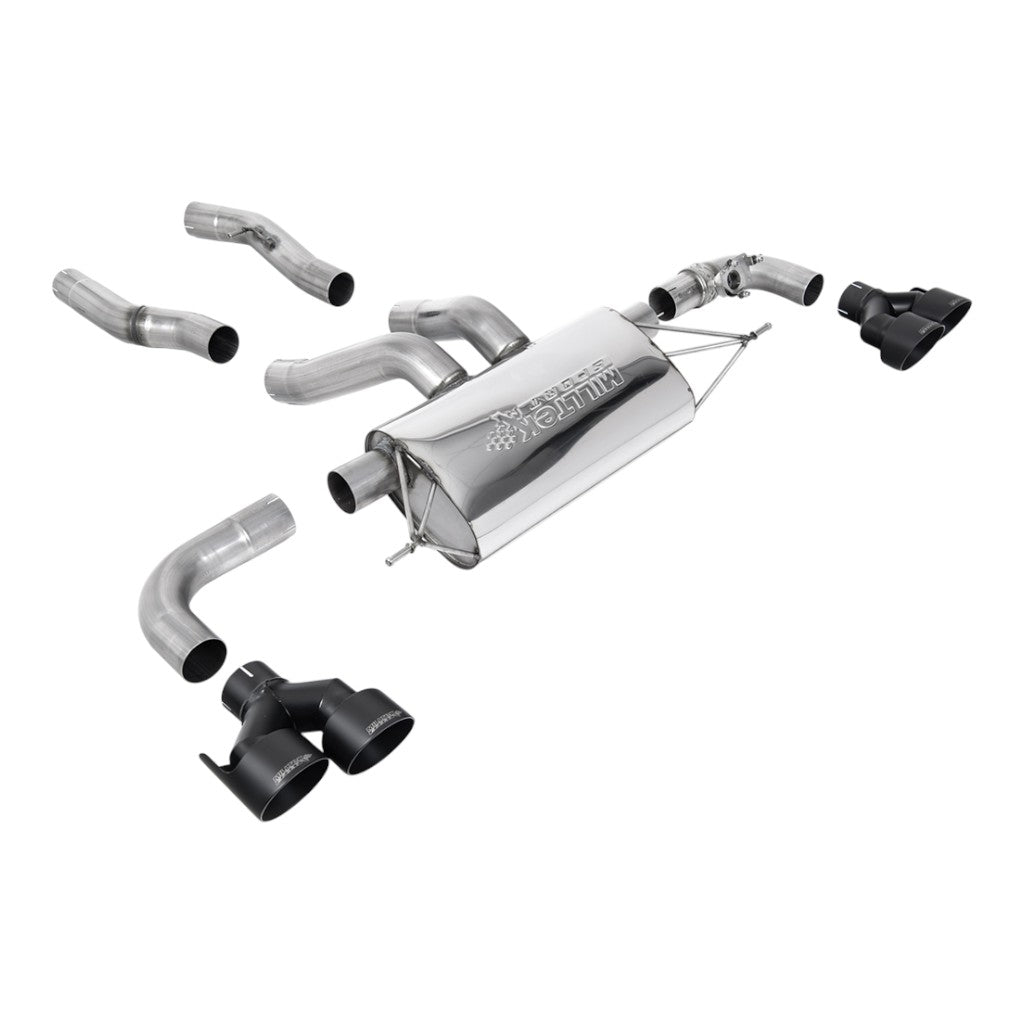 MILLTEK SSXBM1221 Вихлопна система Axle-Back, 3" (насадки GT-100, чорний Cerakote) для BMW M240i Xdrive (G42) Photo-0