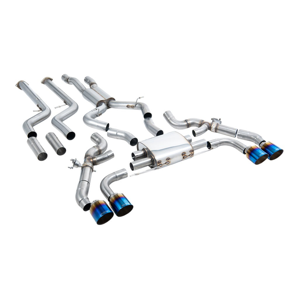 MILLTEK SSXBM1265 Вихлопна система Cat-Back, 3.15" (насадки GT-115, синій титан) для BMW X3M (G01) / X4M (G02) Photo-0