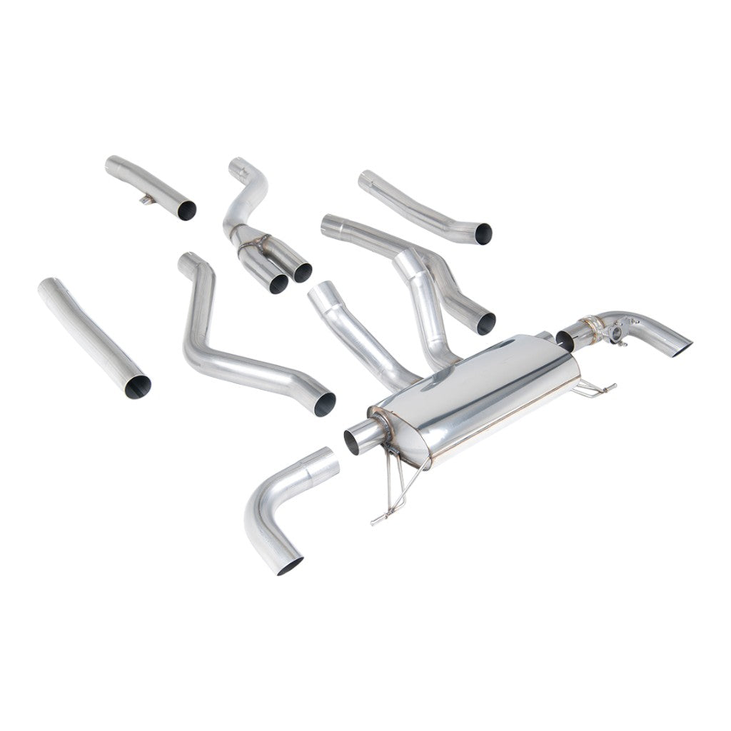 MILLTEK SSXBM1272 Вихлопна система Cat-Back, 3" для BMW M340i / M340i Xdrive (G20) Photo-0