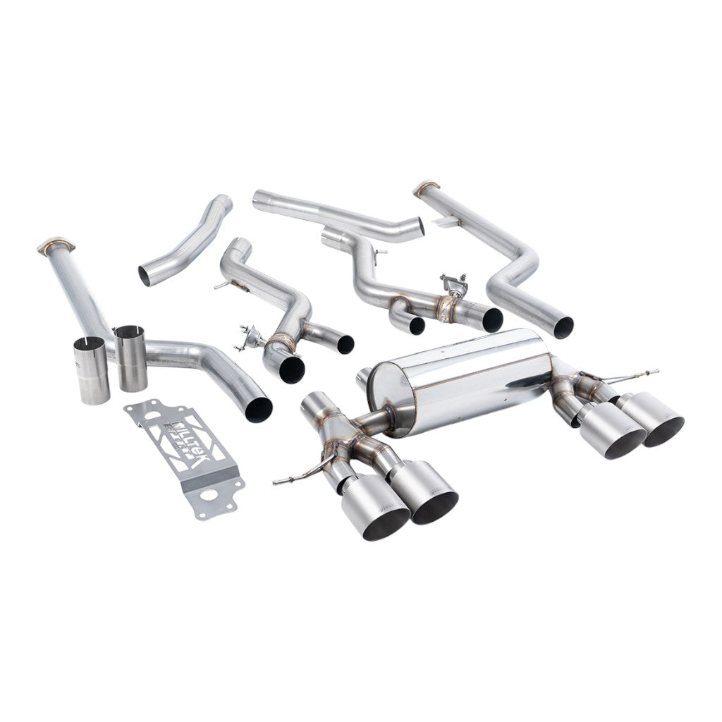 MILLTEK SSXBM1308 Вихлопна система Cat-Back, 3" (насадки GT-115, матовий титан) для BMW M2 (G87) Non-OPF/GPF Photo-0