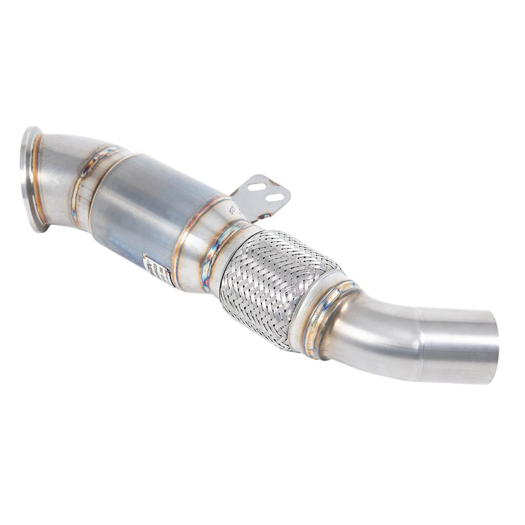 MILLTEK SSXBM1322 Даунпайп, 3.54" (зі спортивним каталізатором, 100 CPSI) для BMW M140i (F20 / F21) / M240i (F22) Photo-0