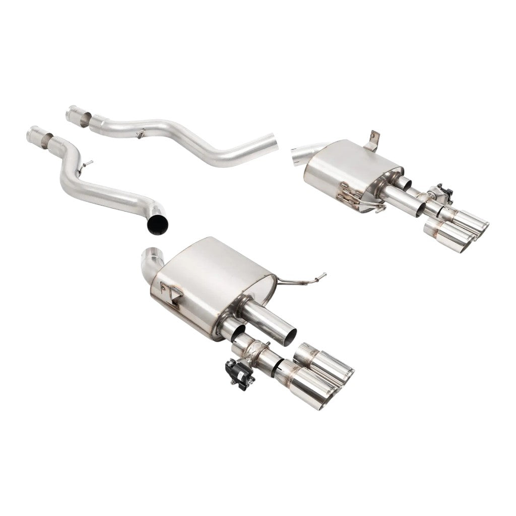 MILLTEK SSXBM1408 Вихлопна система Cat-Back, 2.76'' (поліровані насадки GT-80) для BMW M3 (E90 / E92 / E93) Photo-0