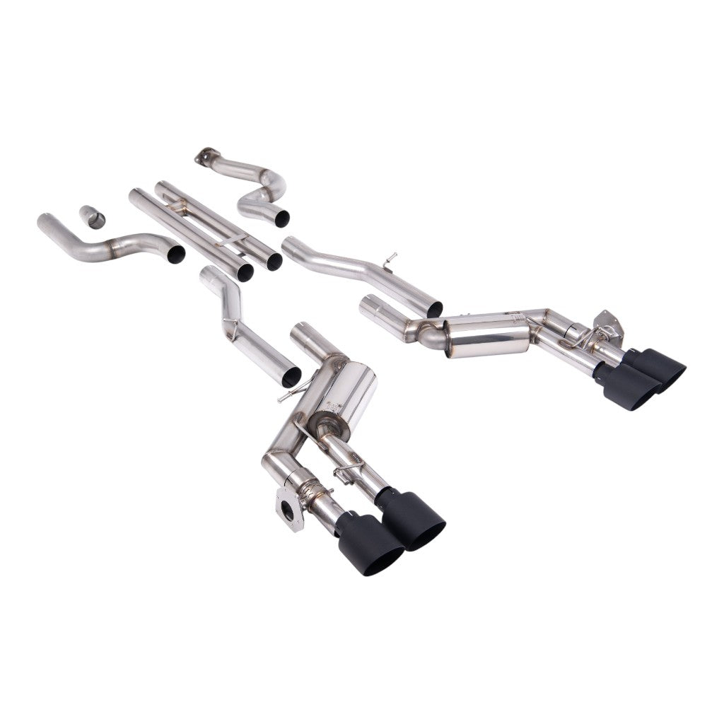 MILLTEK SSXCH101 Вихлопна система Cat-Back, 2.76" (насадки GT-115, чорний Cerakote) для CHEVROLET Camaro SS 6.2L 2016-2024 Photo-0