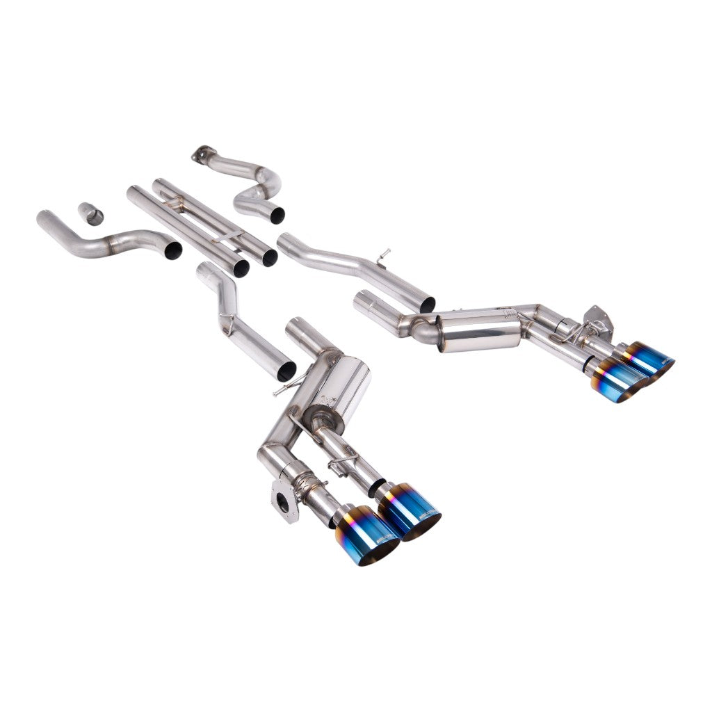 MILLTEK SSXCH103 Вихлопна система Cat-Back, 2.76" (насадки GT-115, синій титан) для CHEVROLET Camaro SS 6.2L 2016-2024 Photo-0