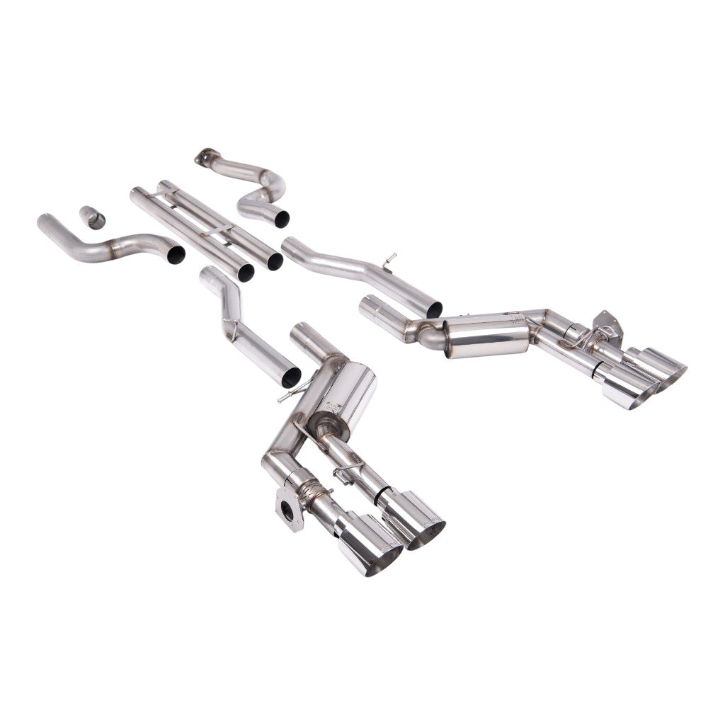 MILLTEK SSXCH105 Вихлопна система Cat-Back, 2.76" (насадки GT-115, поліровані) для CHEVROLET Camaro SS 6.2L 2016-2024 Photo-0