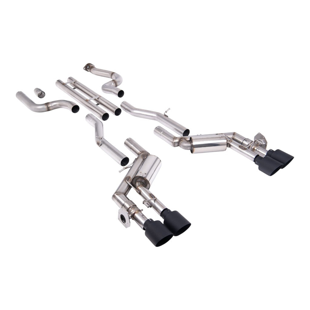 MILLTEK SSXCH106 Вихлопна система Cat-Back, 2.76" (насадки GT-115, чорний Cerakote) для CHEVROLET Camaro SS 6.2L 2016-2024 Photo-0