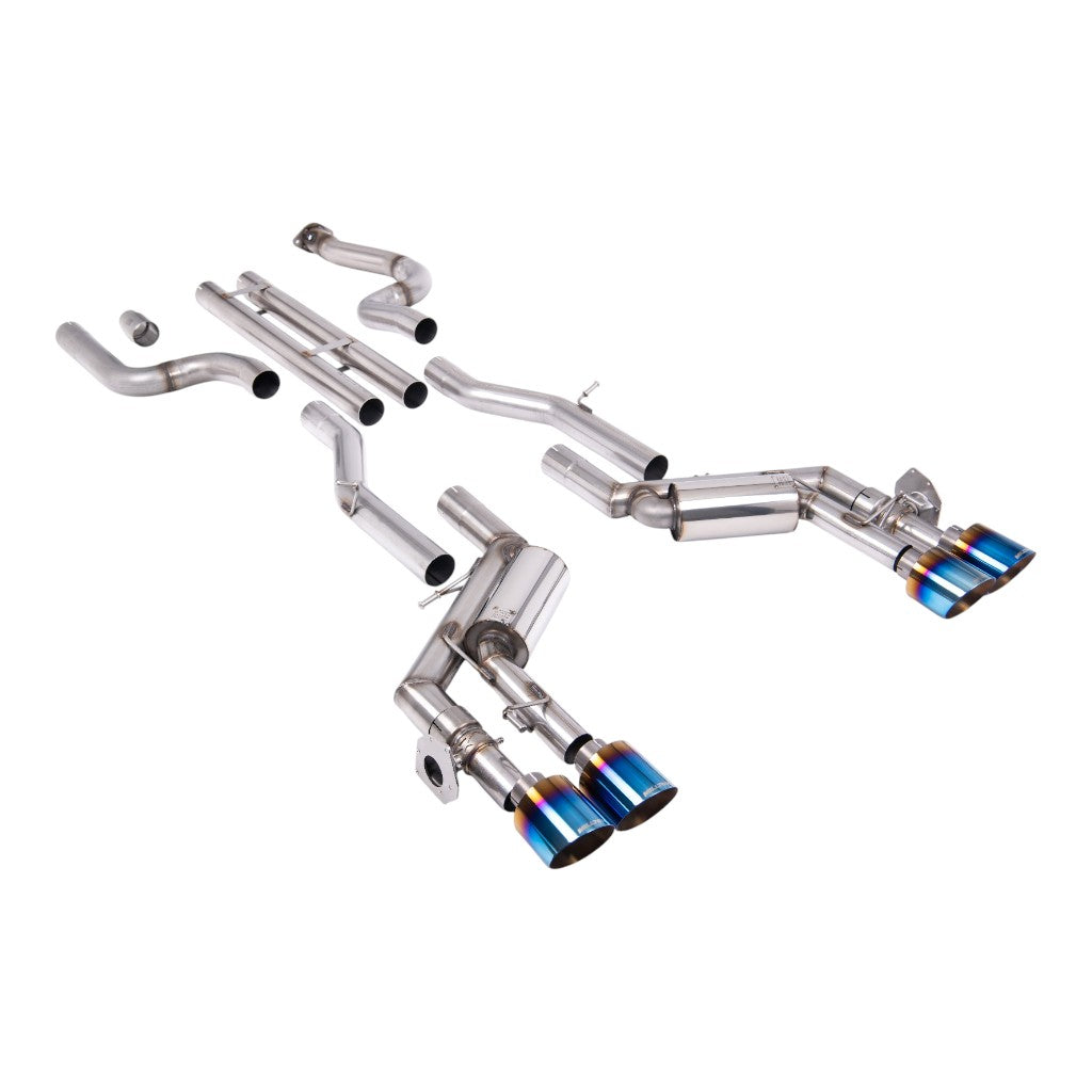 MILLTEK SSXCH108 Вихлопна система Cat-Back, 2.76" (насадки GT-115, синій титан) для CHEVROLET Camaro SS 6.2L 2016-2024 Photo-0