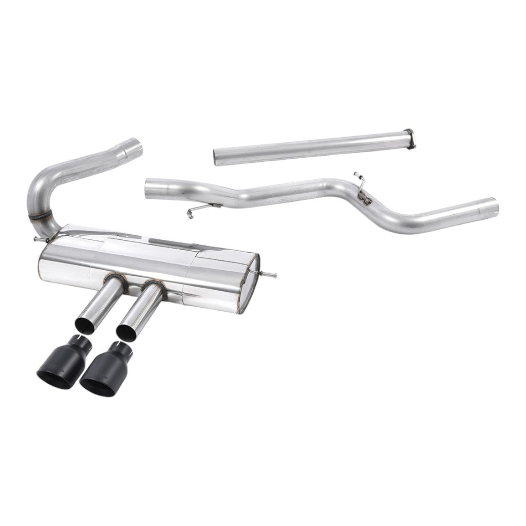 MILLTEK SSXFD112 Вихлопна система Cat-Back, 3'' (насадки GT-100, чорний Cerakote) для FORD Focus ST Estate / Sedan / Limosine 2012-2018 Photo-0