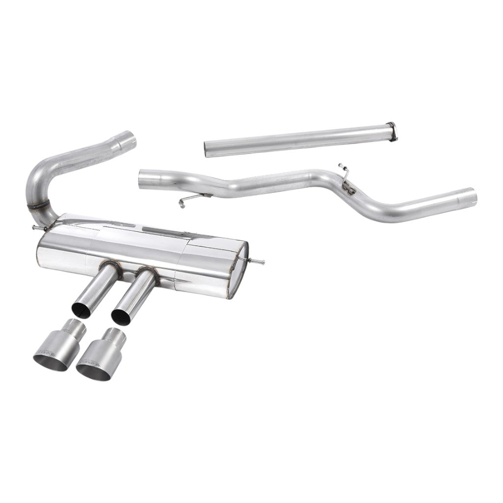 MILLTEK SSXFD113 Вихлопна система Cat-Back, 3'' (насадки GT-100, титан) для FORD Focus ST Estate / Sedan / Limosine 2012-2018 Photo-0