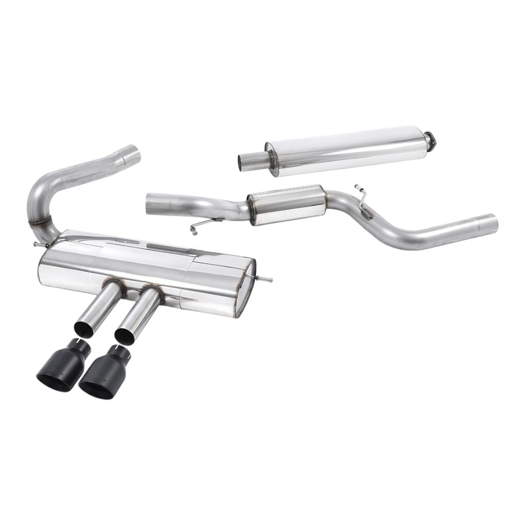 MILLTEK SSXFD116 Вихлопна система Cat-Back, 3'' (насадки GT-100, чорний Cerakote) для FORD Focus ST Estate / Sedan / Limosine 2012-2018 Photo-0