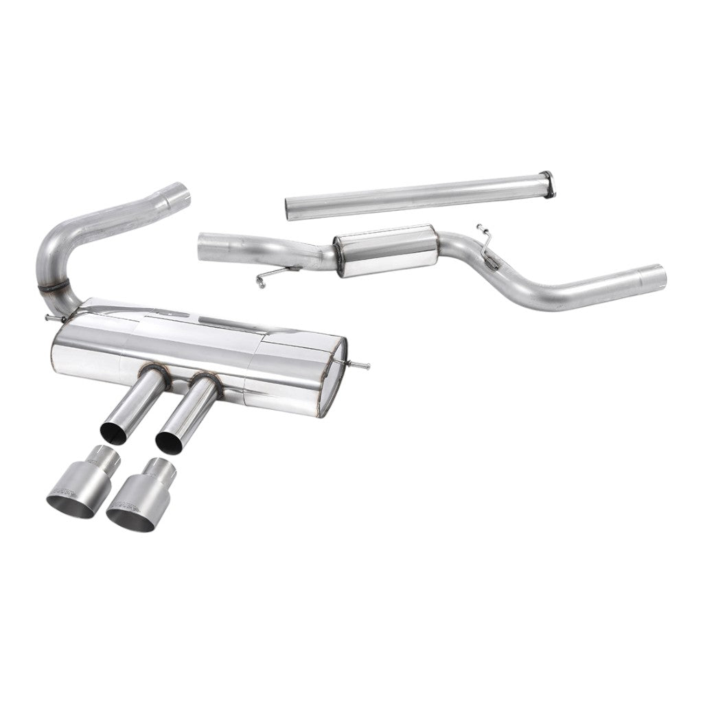 MILLTEK SSXFD124 Вихлопна система Cat-Back, 3'' (насадки GT-100, титан) для FORD Focus ST Estate / Sedan / Limosine 2012-2018 Photo-0