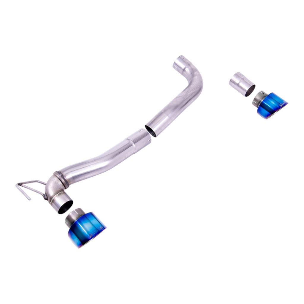 MILLTEK SSXFD363 Комплект модернізации до подвійного виходу Maxton, 2.76" (насадки GT-100, синій титан) для FORD Fiesta ST 1.5 EcoBoost (MK8 / MK8.5) 2018- Photo-0