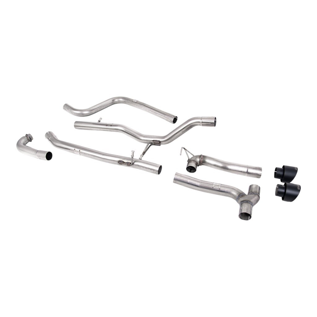 MILLTEK SSXFD372 Вихлопна система Cat-Back, 2.37" (насадки GT-100, чорний Cerakote) для FORD Fiesta ST-Line (MK8) Non-OPF/GPF 2017-2019 Photo-0