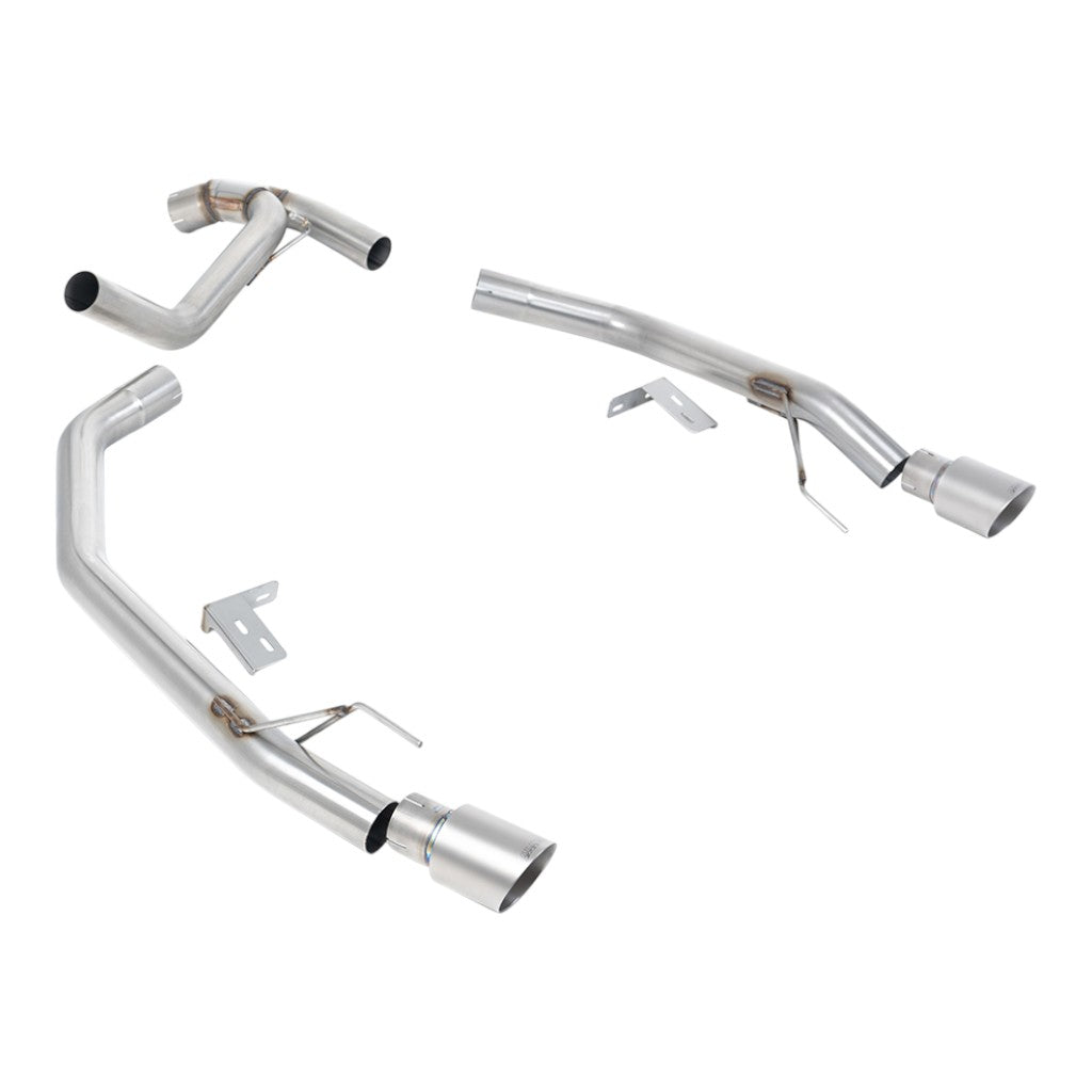 MILLTEK SSXFD445 Вихлопна система Axle-Back, 2.76" (насадки GT-90, матовий титан) для FORD Ranger 2.0 TDCI Bi-Turbo 2022- Photo-0