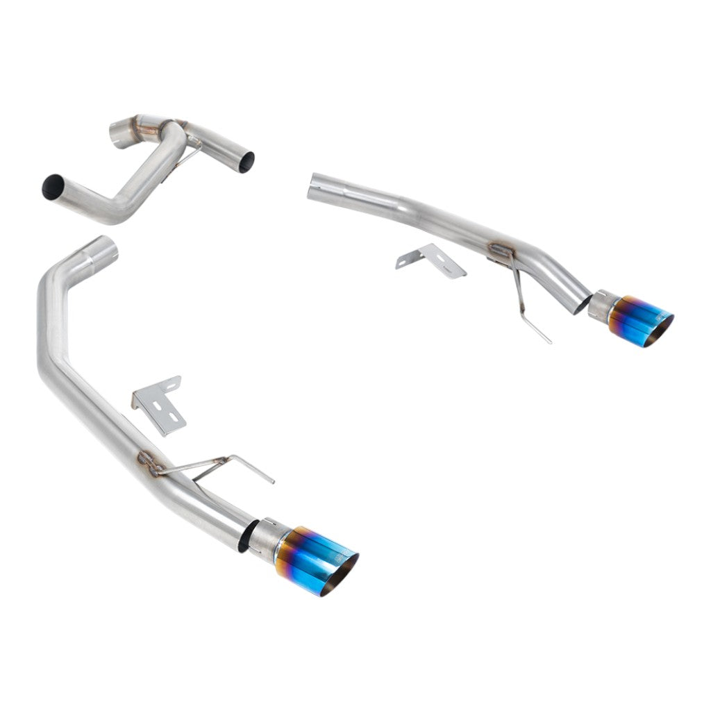 MILLTEK SSXFD446 Вихлопна система Axle-Back, 2.76" (насадки GT-90, синій титан) для FORD Ranger 2.0 TDCI Bi-Turbo 2022- Photo-0