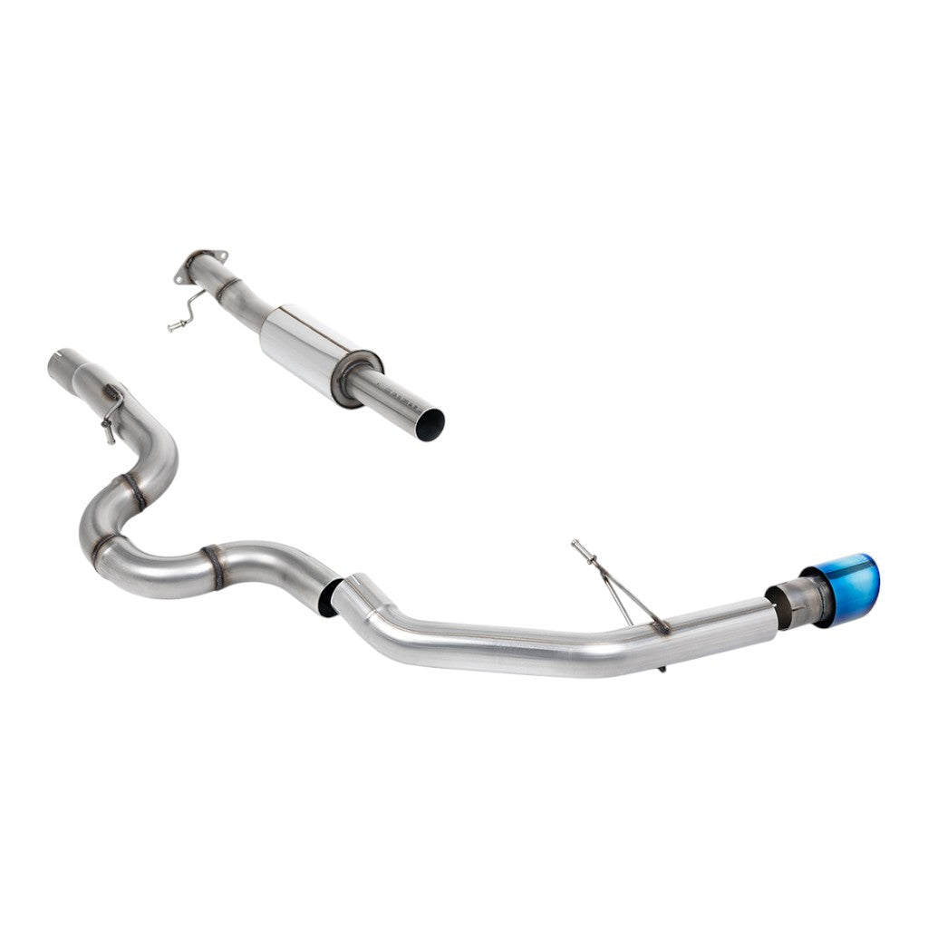 MILLTEK SSXFD467 Вихлопна система Cat-Back, 2.76" (насадка GT-100, синій титан) для FORD Bronco 2.3L / 2.7L EcoBoost 4-Door 2021- Photo-0