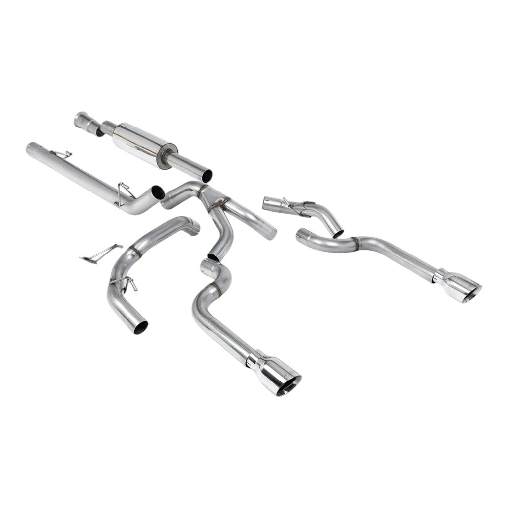 MILLTEK SSXFD468 Вихлопна система Cat-Back, 3" (насадка полірована GT-100) для FORD F-150 5.0L / 3.5L EcoBoost 2021- Photo-0