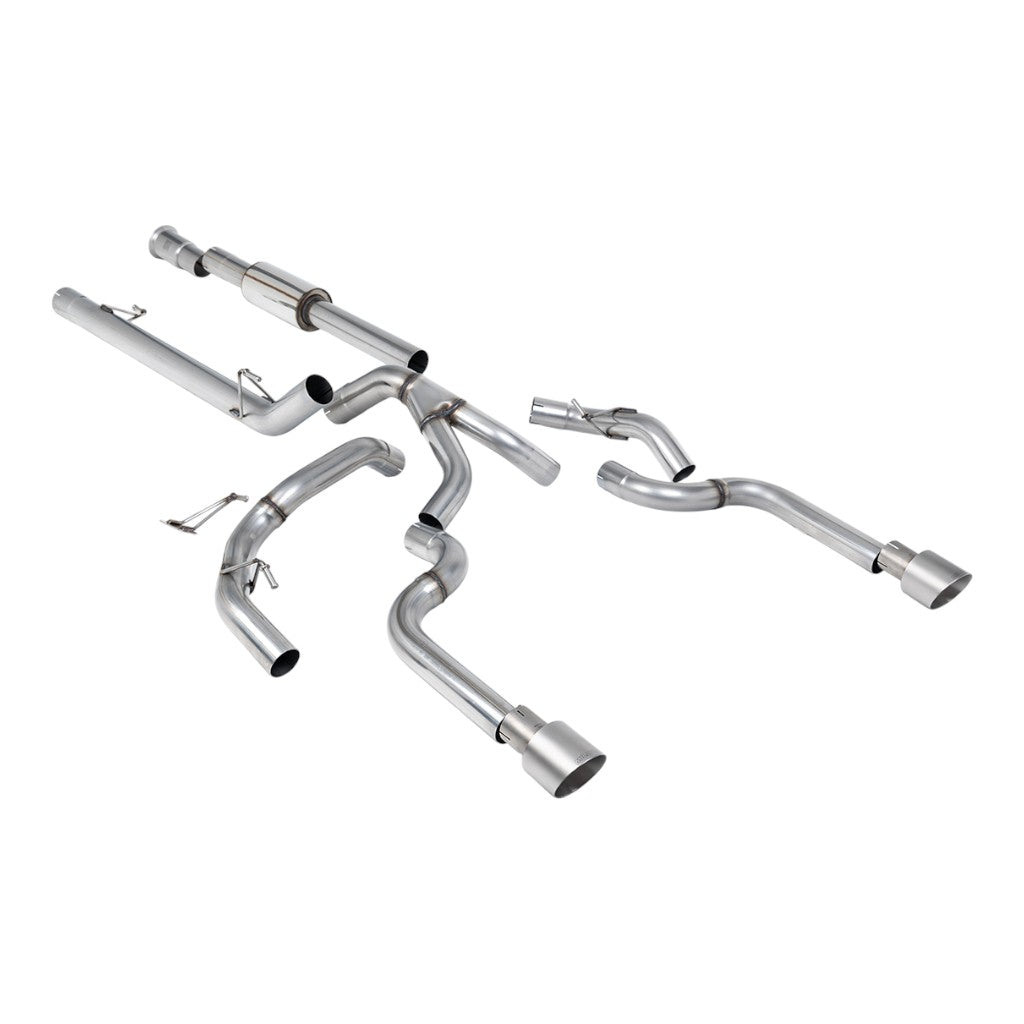 MILLTEK SSXFD490 Вихлопна система Cat-Back, 3" (насадки GT-100, матовий титан) для FORD F-150 SuperCrew 5.0 V8 2021- Photo-0