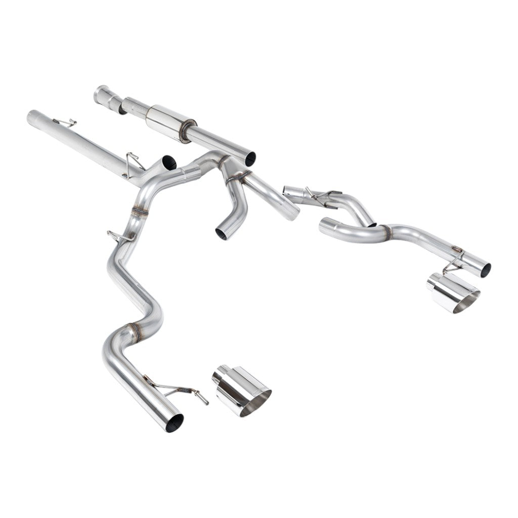 MILLTEK SSXFD500 Вихлопна система Cat-Back, 3" (насадки GT-115, поліровані) для FORD F-150 Tremor 5.0 V8 2021- Photo-0