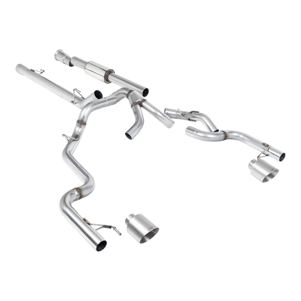 MILLTEK SSXFD502 Вихлопна система Cat-Back, 3" (насадки GT-115, матовий титан) для FORD F-150 Tremor 5.0 V8 2021- Photo-0