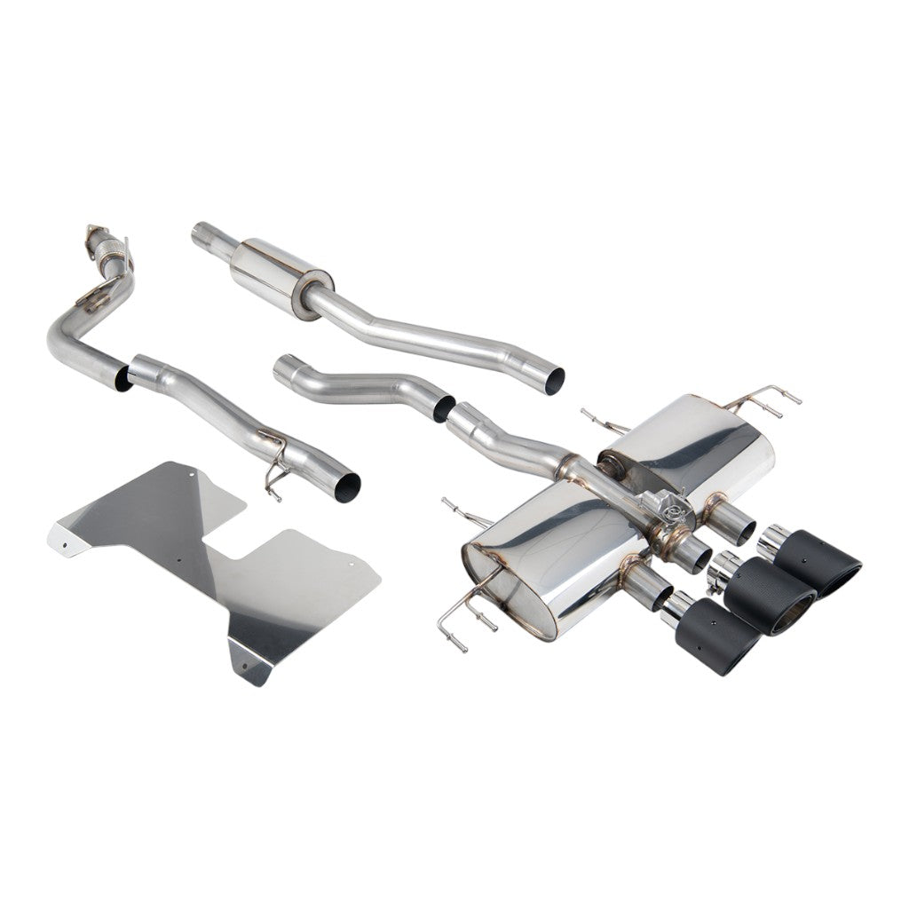 MILLTEK SSXHO289 Вихлопна система Cat-Back, 3" (насадки карбонові) для HONDA Civic Type R (FL5) 2022- Photo-0