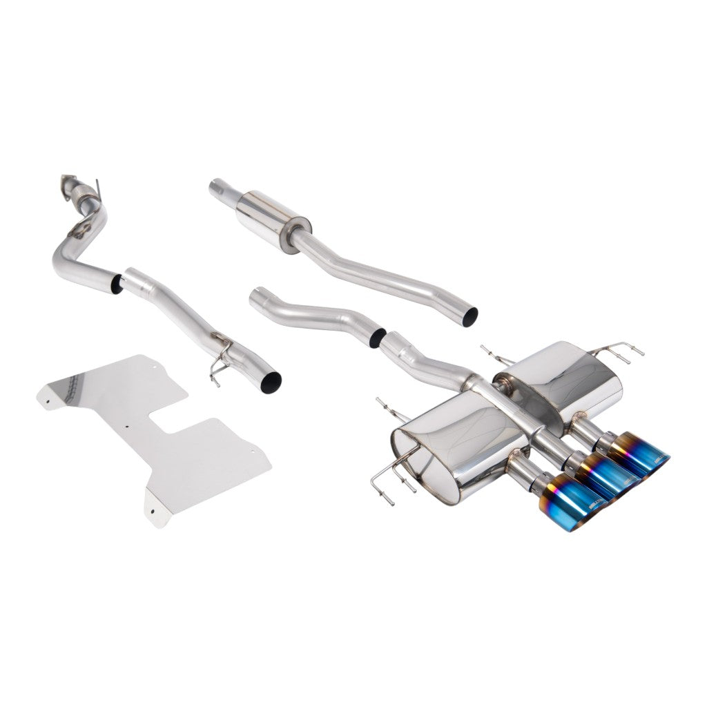 MILLTEK SSXHO303 Вихлопна система Cat-Back, 3" (насадки GT-115, синій титан) для HONDA Civic Type R (FL5) 2022- Photo-0