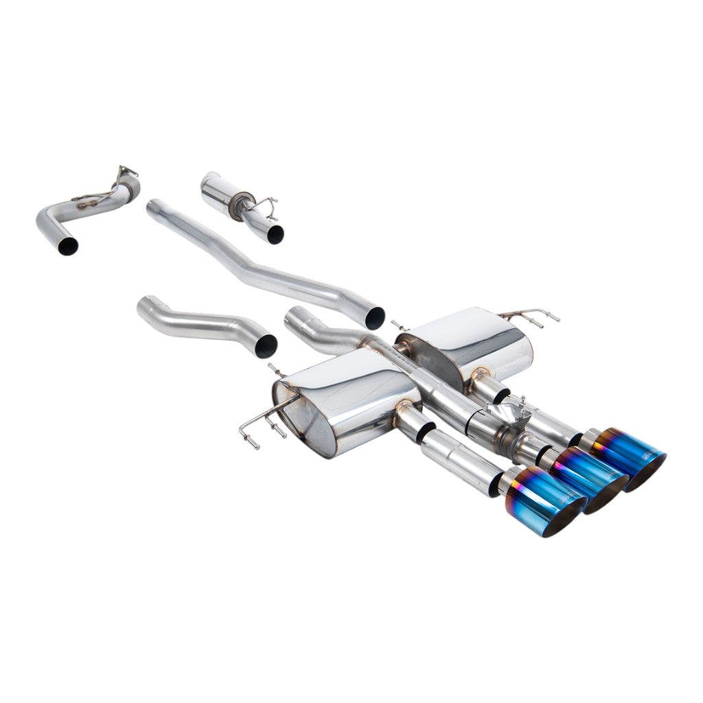 MILLTEK SSXHO318 Вихлопна система Cat-Back, 3" (насадки GT-115, синій титан) для ACURA Integra Type S (DE5) 2023- Photo-0