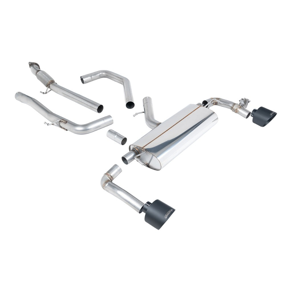 MILLTEK SSXHY169 Вихлопна система Cat-Back, 3" (насадки GT-139, чорний Cerakote) для HYUNDAI i30 N Performance OPF/GPF 2021- Photo-0