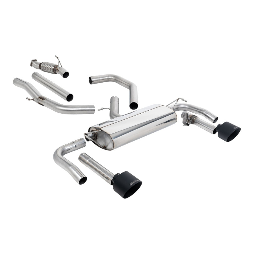 MILLTEK SSXHY192 Вихлопна система Cat-Back, 3" (насадки GT-139, чорний Cerakote) для HYUNDAI Elantra N 2.0L Non-OPF/GPF 2021- Photo-0