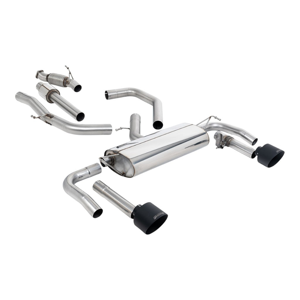 MILLTEK SSXHY194 Вихлопна система Cat-Back, 3" (насадки GT-139, чорний Cerakote) для HYUNDAI Elantra N 2.0L Non-OPF/GPF 2021- Photo-0
