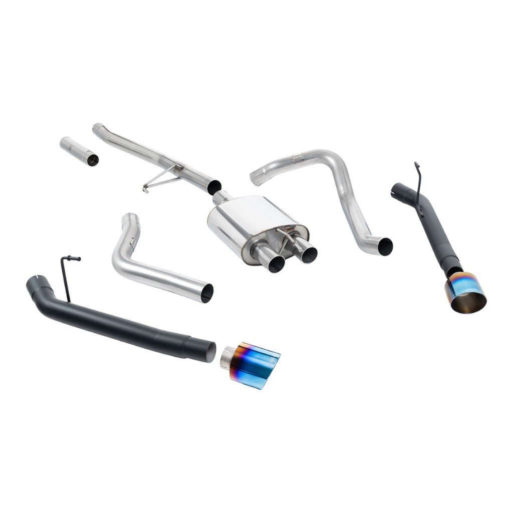 MILLTEK SSXJP109 Вихлопна система Cat-Back, 2.76" (насадки GT-115, синій титан) для JEEP Gladiator 3.6 (JT) 2020- Photo-0