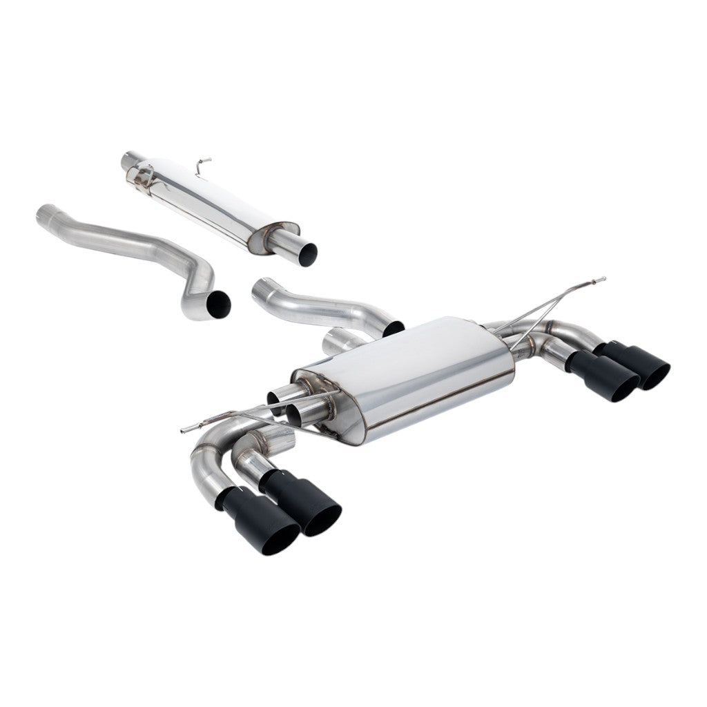 MILLTEK SSXLR205 Випускна система Filter-Back з насадками GT-90 Cerakote Black для LAND ROVER Defender 130 P400 (L663) Photo-0