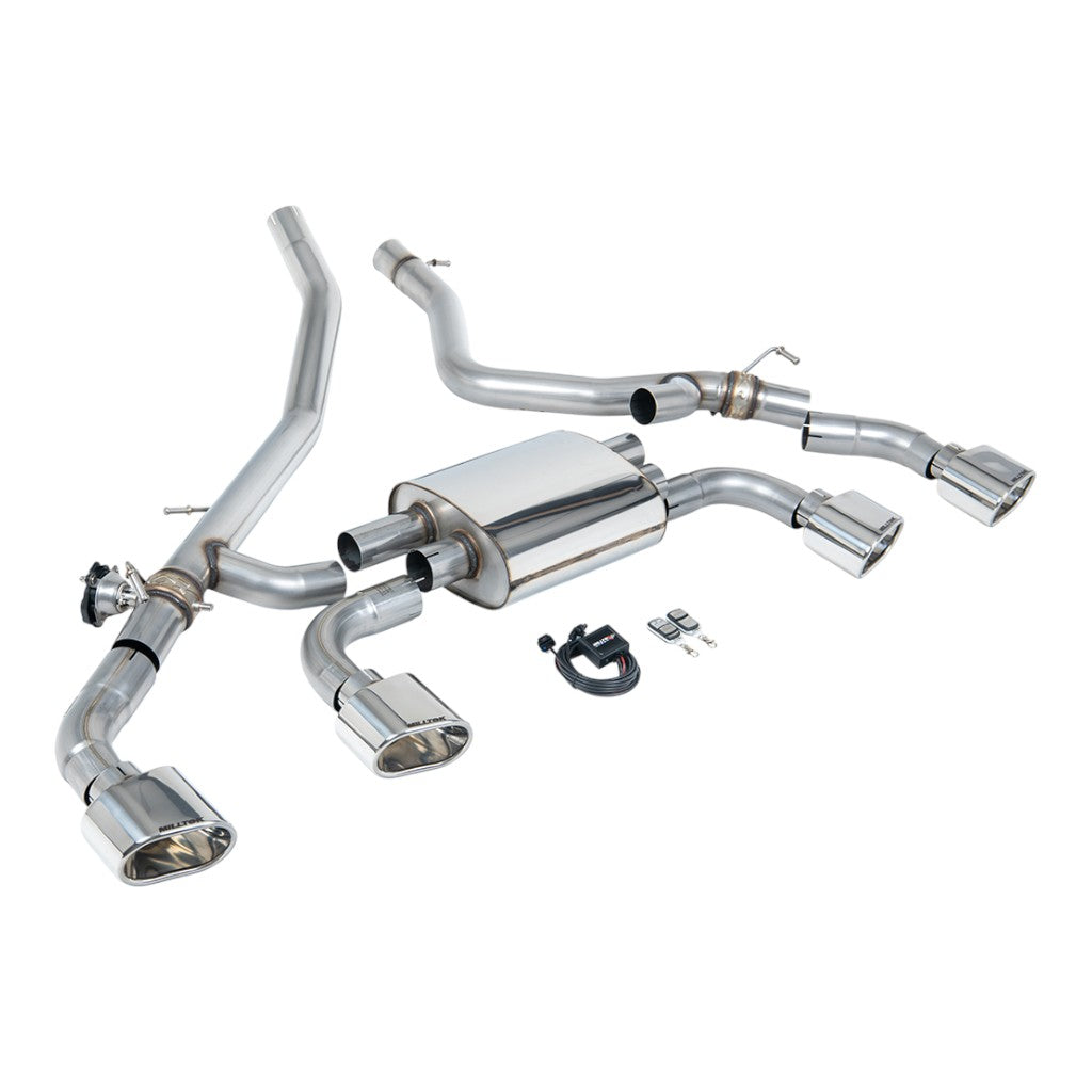 MILLTEK SSXLR231 Вихлопна система Axle-Back, 3" (поліровані насадки) для LAND ROVER Range Rover Sport 3.0 i6 PHEV (L461) 2023- Photo-0