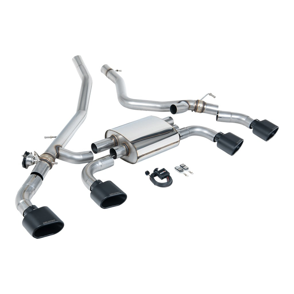 MILLTEK SSXLR232 Вихлопна система Axle-Back, 3" (насадки - чорний Cerakote) для LAND ROVER Range Rover Sport 3.0 i6 PHEV (L461) 2023- Photo-0