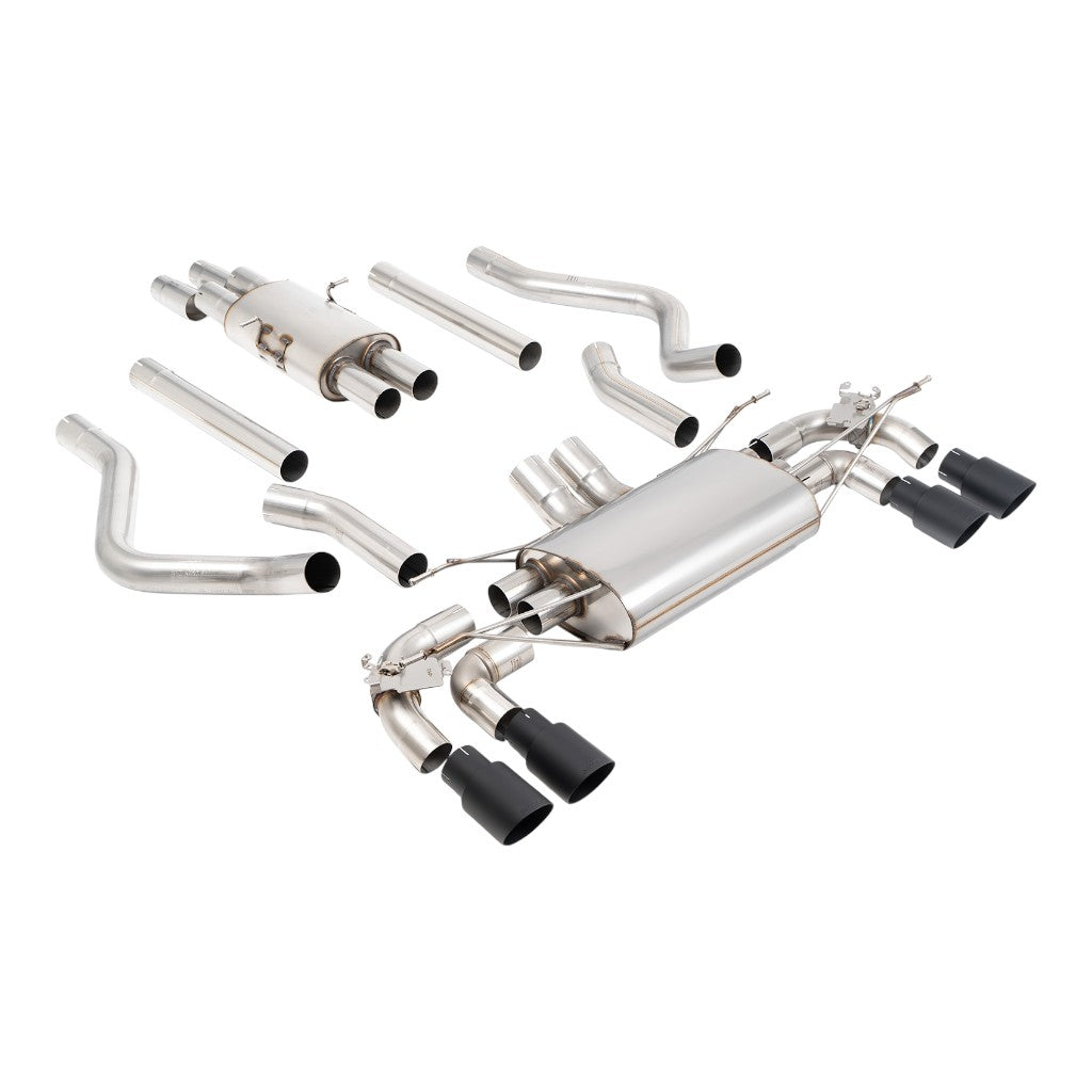 MILLTEK SSXLR240 Вихлопна система Filter-Back, 2.76" (насадки GT-90, чорний Cerakote) для LAND ROVER Defender 130 5.0 2023- Photo-0