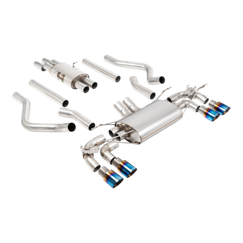 MILLTEK SSXLR242 Вихлопна система Filter-Back, 2.76" (насадки GT-90, синій титан) для LAND ROVER Defender 130 5.0 2023- Photo-0