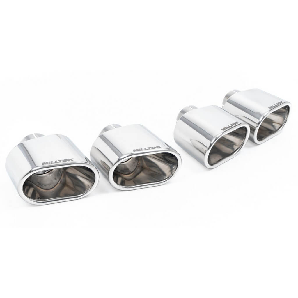 MILLTEK SSXLR254 Вихлопна система Cat-Back 3.15", з клапанами (насадки - полірований Cerakote) для RANGE ROVER P400 3.0 (L461) 2022- Photo-2