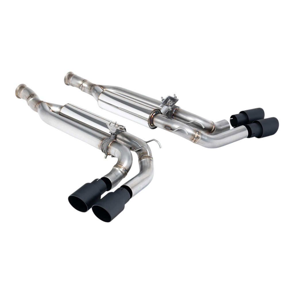 MILLTEK SSXMZ165 Вихлопна система Cat-Back, 2.5" (насадки GT-90, чорний Cerakote) для MERCEDES-BENZ G63 EU (W463) GPF/OPF 2019- Photo-0
