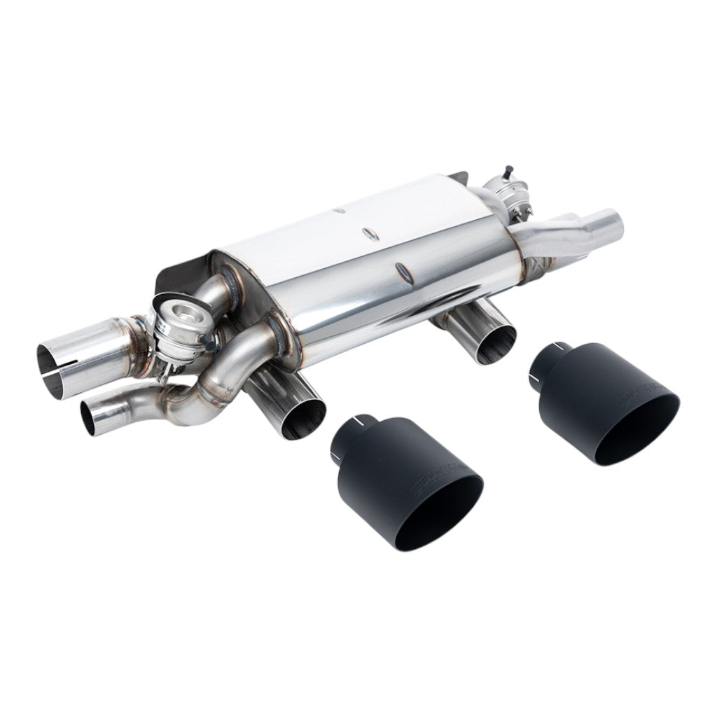 MILLTEK SSXPO199 Задній глушник, 2.5" (насадки GT-115, чорний Cerakote) для PORSCHE 911 T / S / GTS (991.2) 2015-2019 Photo-0