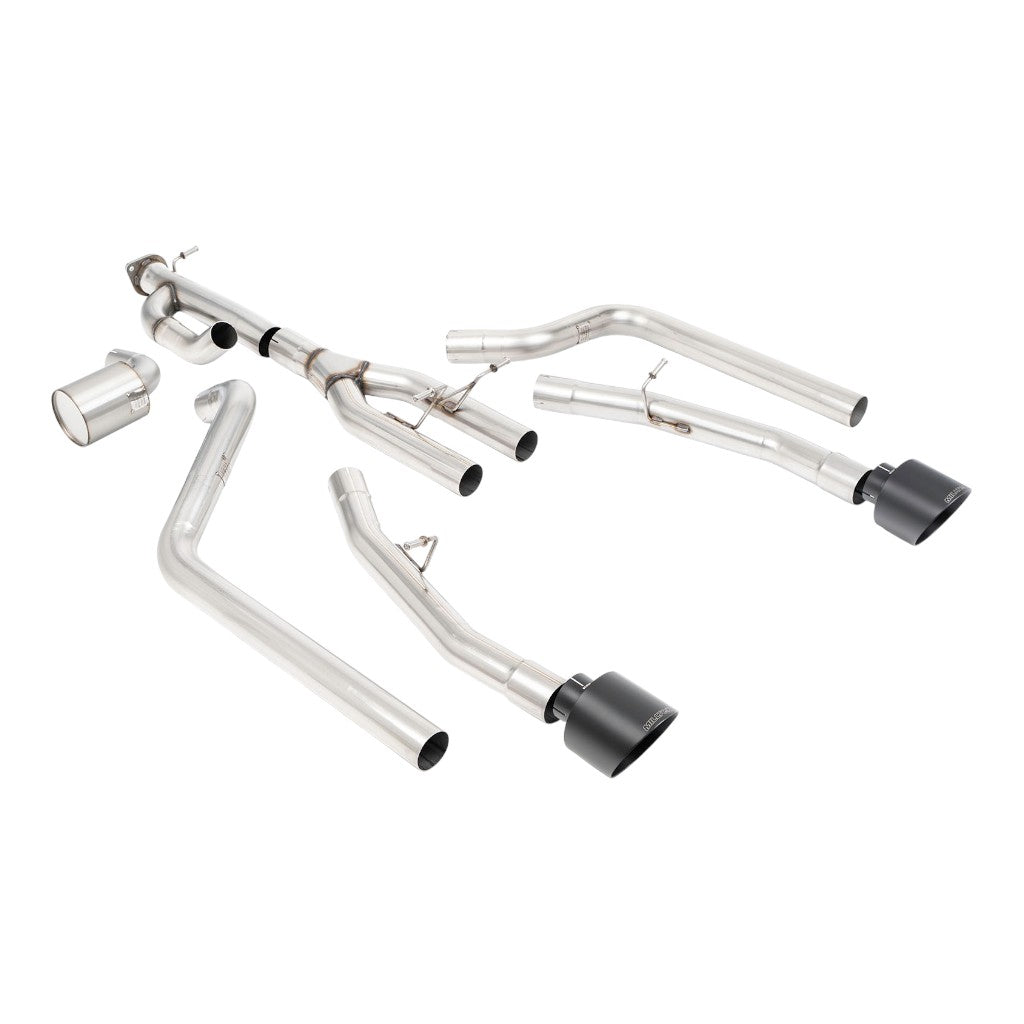MILLTEK SSXRAM110 Вихлопна система Cat-Back, 3" (насадки GT-139, чорний Cerakote) для RAM 1500 Rebel 3.0 TT 2025- Photo-0
