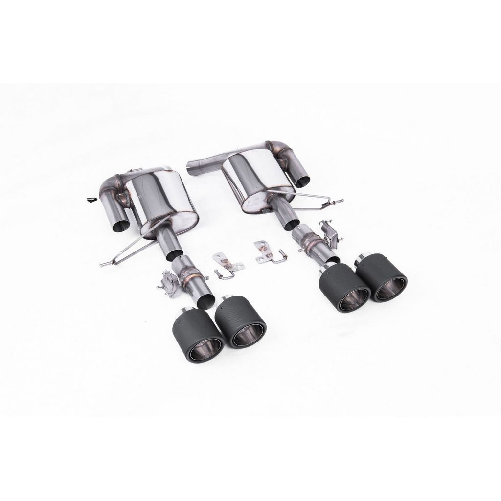 MILLTEK SSXRR117 Задні глушники з клапанами (наконечники JET-115 з карбону) для RANGE ROVER Sport (L494) 5.0 (Facelift) 2018-2022 Photo-0