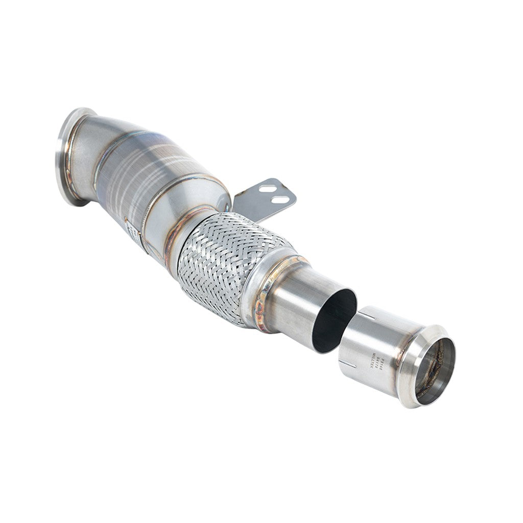 MILLTEK SSXTY168 Даунпайп з каталізатором, 3.54" для BMW M340i XDrive (G20 / G21) / TOYOTA GR Supra 3.0 (A90) Photo-0