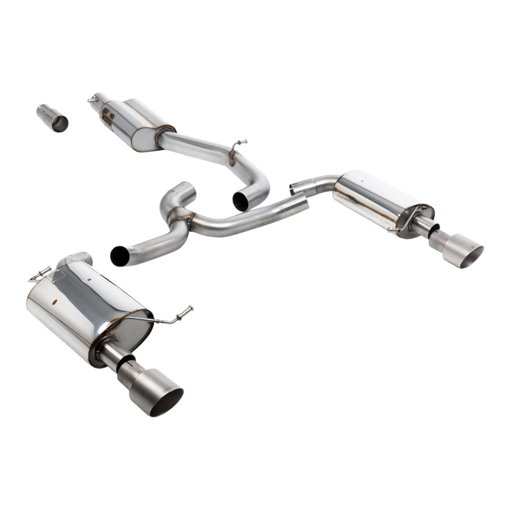 MILLTEK SSXVW754 Вихлопна система Cat-Back, 3" (насадки GT-100, титан) для VW Golf Alltrack 1.8 (MK7) 2016-2021 Photo-0