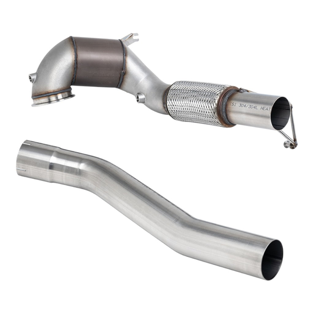 MILLTEK SSXVW761 Даунпайп з каталізатором, 3.7" (No CEL) для VW Golf GTI (MK8) Non GPF 2021- Photo-0
